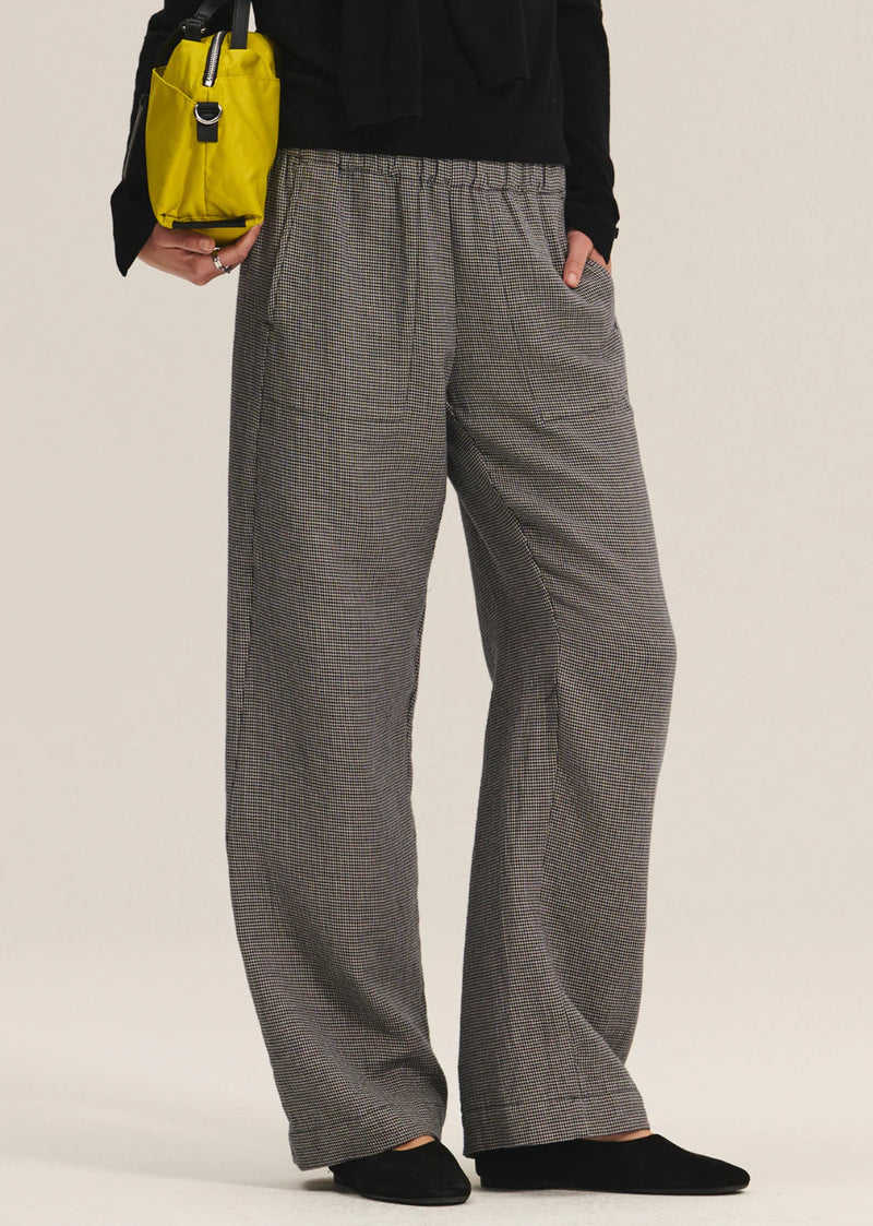 Velvet - Braylen - Dual Gauze Pant in Houndstooth