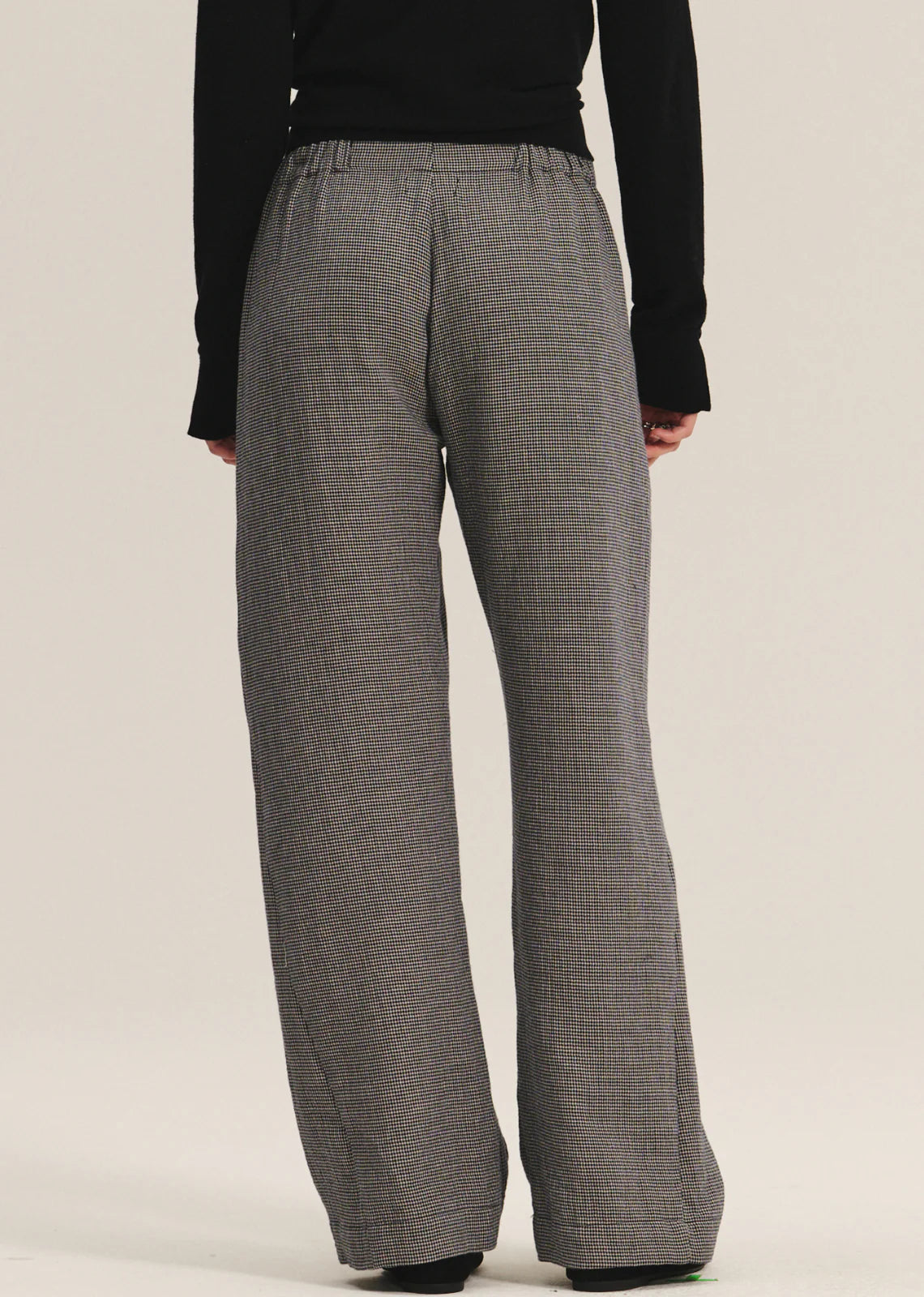 Velvet - Braylen - Dual Gauze Pant in Houndstooth