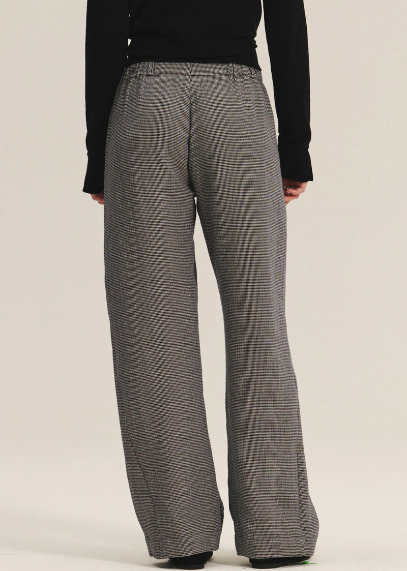 Velvet - Braylen - Dual Gauze Pant in Houndstooth