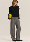 Velvet - Braylen - Dual Gauze Pant in Houndstooth