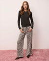 Splendid - Lounge Denim Pant in Leopard