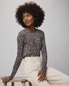 Splendid - Leopard Bamboo Long Sleeve Tee