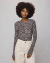 Splendid - Leopard Bamboo Long Sleeve Tee