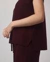 Splendid - Winslow Mock Neck Pullover in Dark Plum