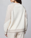Splendid - Rhodes Varsity Shacket in Neutral Color Block