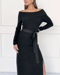 Splendid - Cella Jane Collection - Off-The-Shoulder Sweater Dress