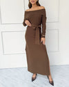 Splendid - Cella Jane Collection - Off-The-Shoulder Sweater Dress