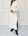 Splendid - Cella Jane Collection - Cable Sweater Dress in Snow