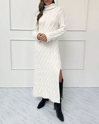 Splendid - Cella Jane Collection - Cable Sweater Dress in Snow