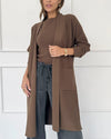 Splendid - Cella Jane Collection - Sleek Coatigan in Truffle