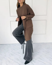 Splendid - Cella Jane Collection - Sleek Coatigan in Truffle