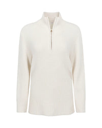 Splendid - Cella Jane Collection - Quarter Zip Sweater in Snow