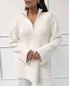 Splendid - Cella Jane Collection - Quarter Zip Sweater in Snow