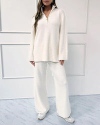 Splendid - Cella Jane Collection - Quarter Zip Sweater in Snow