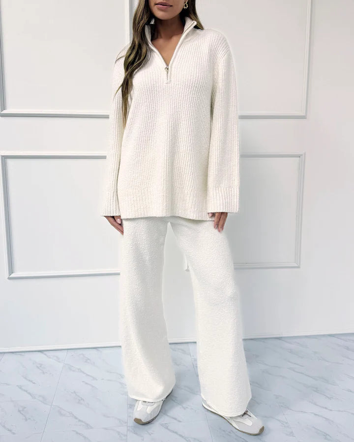 Splendid - Cella Jane Collection - Quarter Zip Sweater in Snow