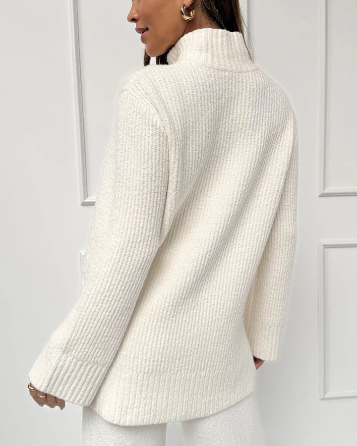 Splendid - Cella Jane Collection - Quarter Zip Sweater in Snow