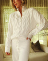 Splendid - Cella Jane Collection - Half Plaket Sweater in Snow