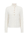 Splendid - Cella Jane Collection - Half Plaket Sweater in Snow