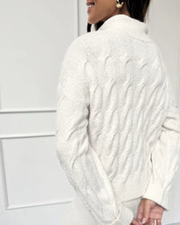 Splendid - Cella Jane Collection - Half Plaket Sweater in Snow