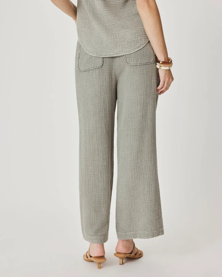 Splendid - Ava Gauze Pant in Eucalyptus