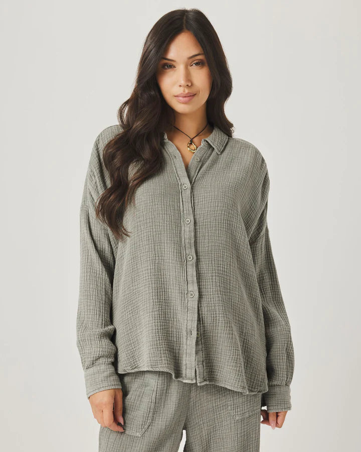 Splendid - Ava Gauze Button Down