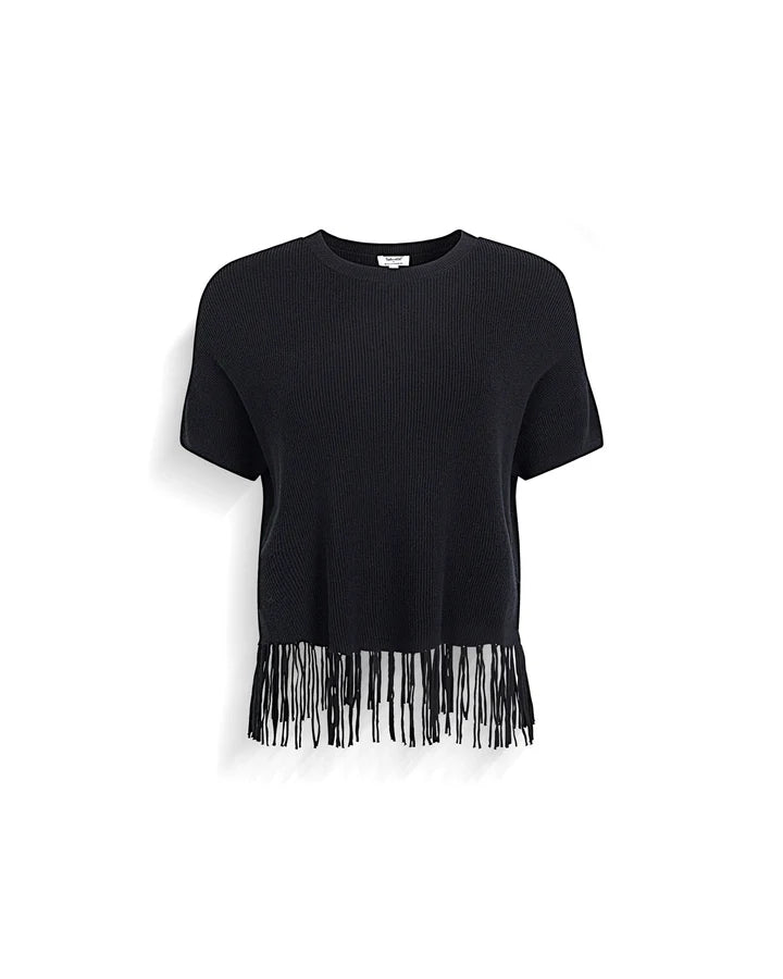 Splendid - Cella Jane Collection - Short Sleeve Fringe Sweater