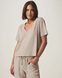 Splendid - Kacey Crochet V-Neck Tee