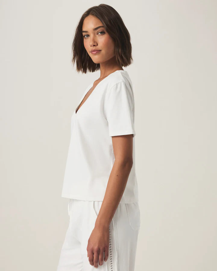 Splendid - Kacey Crochet V-Neck Tee