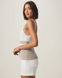 Splendid - Octavia Sweater Tank in Fawn Block Stripe