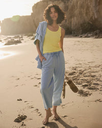 Splendid - Terry Pant in Bleached Indigo