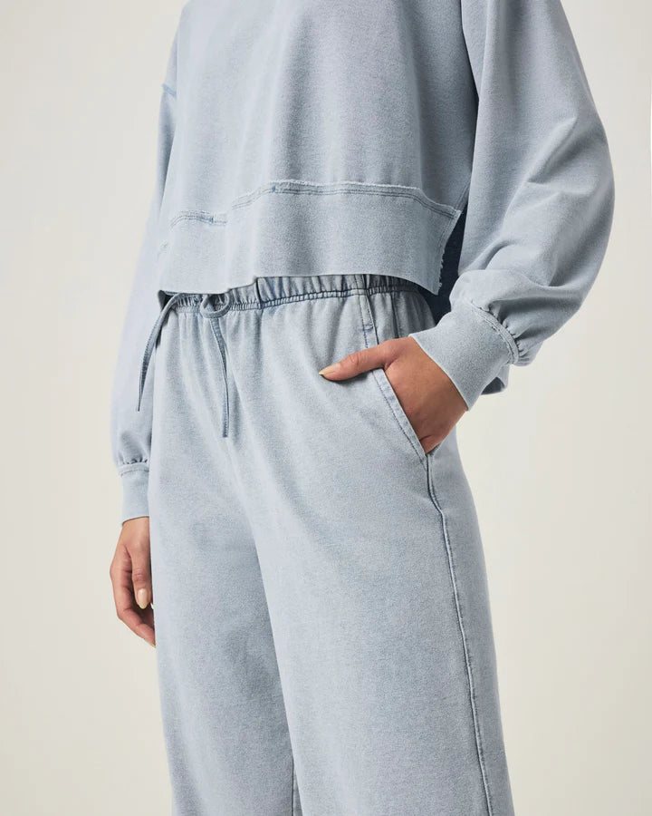 Splendid - Terry Pant in Bleached Indigo