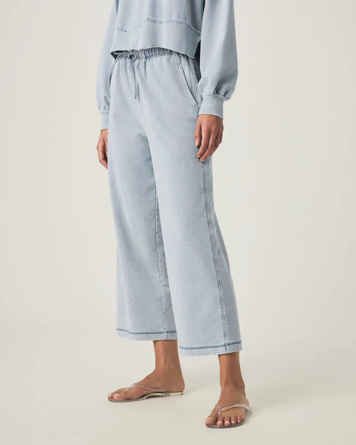 Splendid - Terry Pant in Bleached Indigo