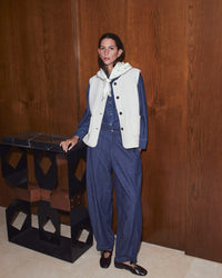 YERSE - Balloon Fit Jeans in Indigo Blue