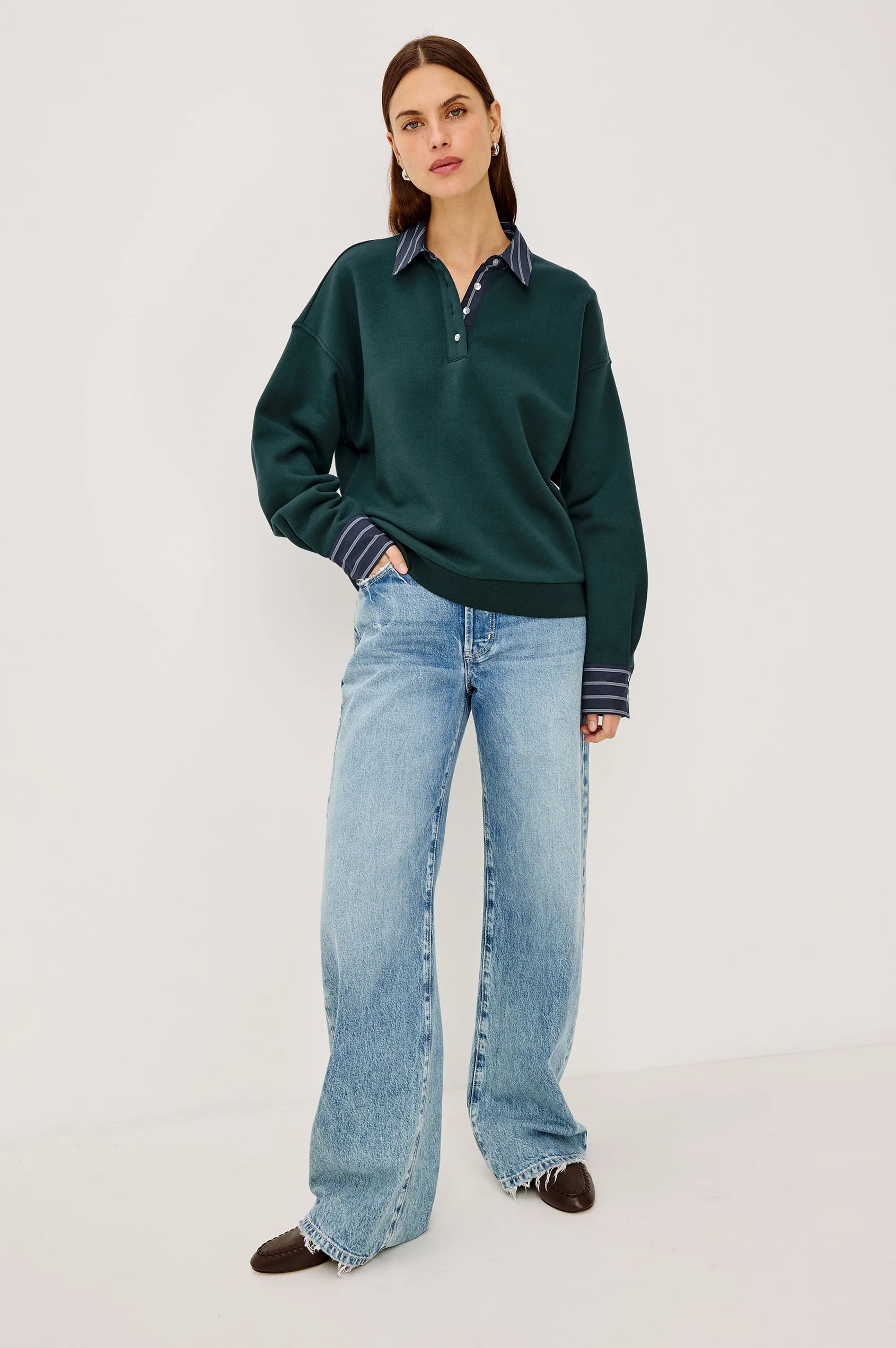 Rails - Zavier Sweatshirt - Forest