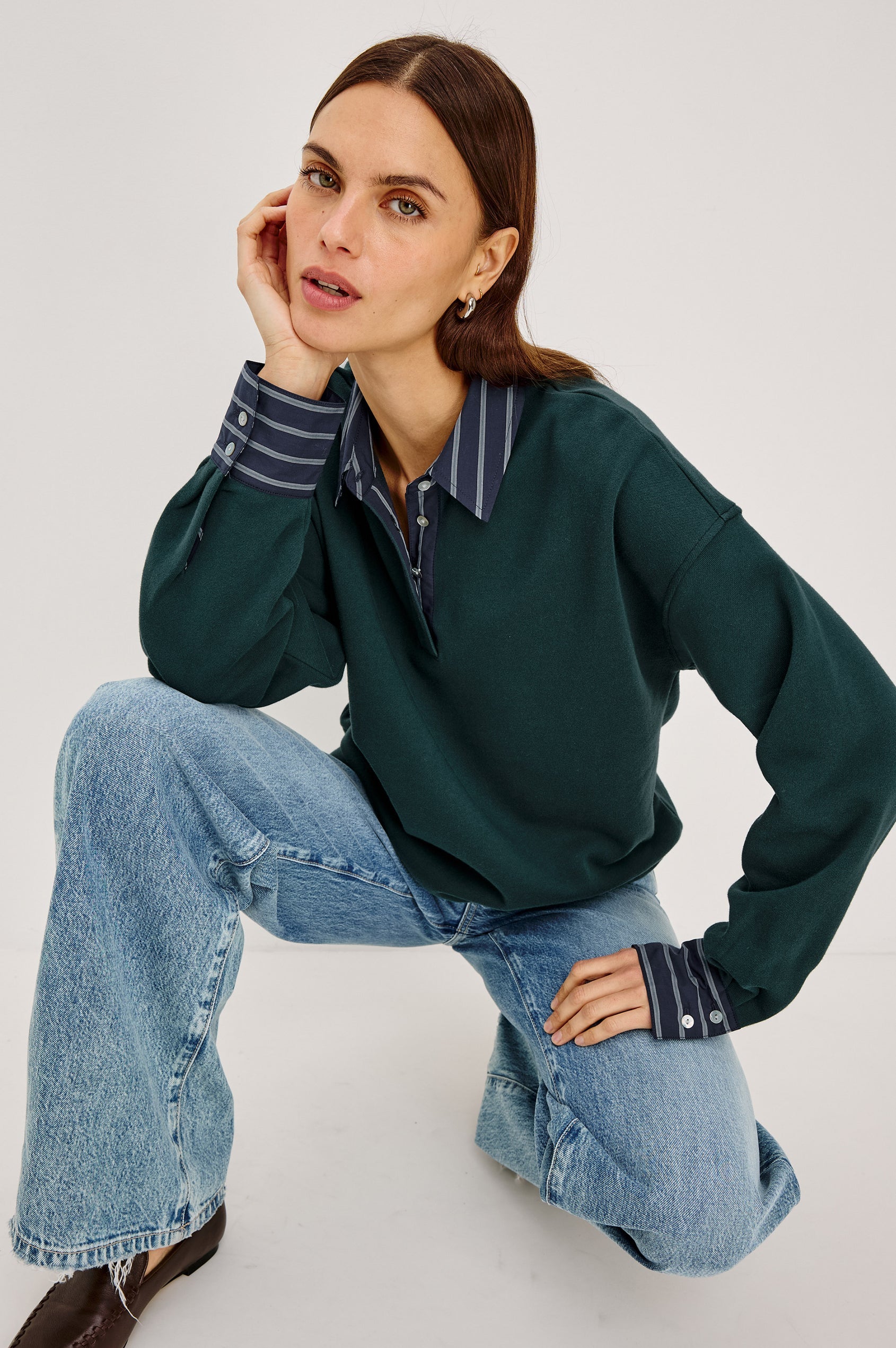 Rails - Zavier Sweatshirt - Forest