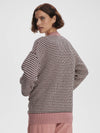 Varley - Tiffany Textured Knit Cardigan in Woodrose Multi Stitch