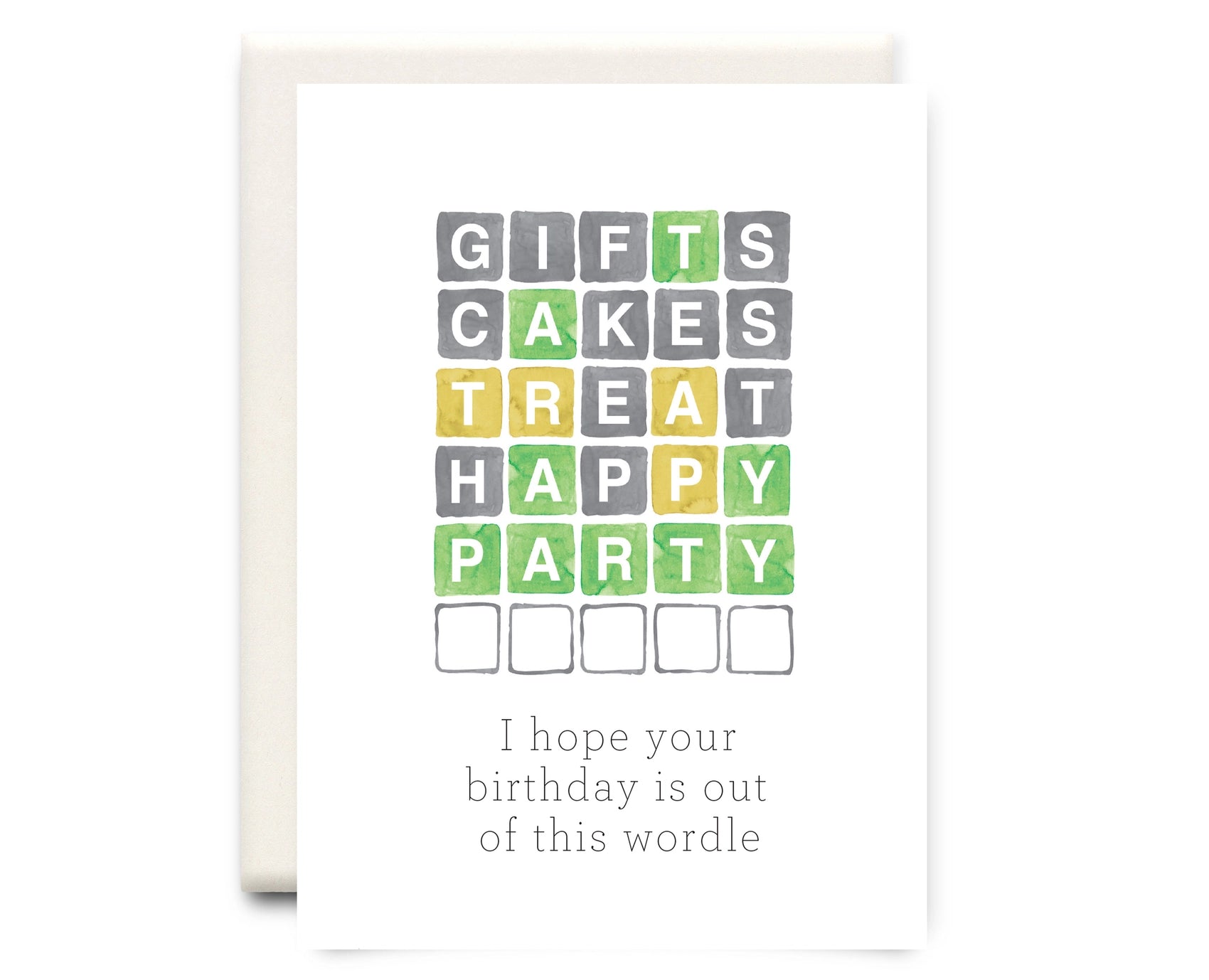 Inkwell Cards - Out of this Wordle - Birthday Greeting card