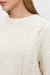 Velvet - Marley - Baby Alpaca Light Pullover Sweater in Milk