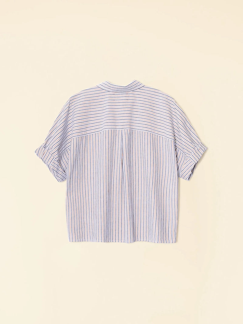 Xirena - Teddy Shirt in Mocha Stripe