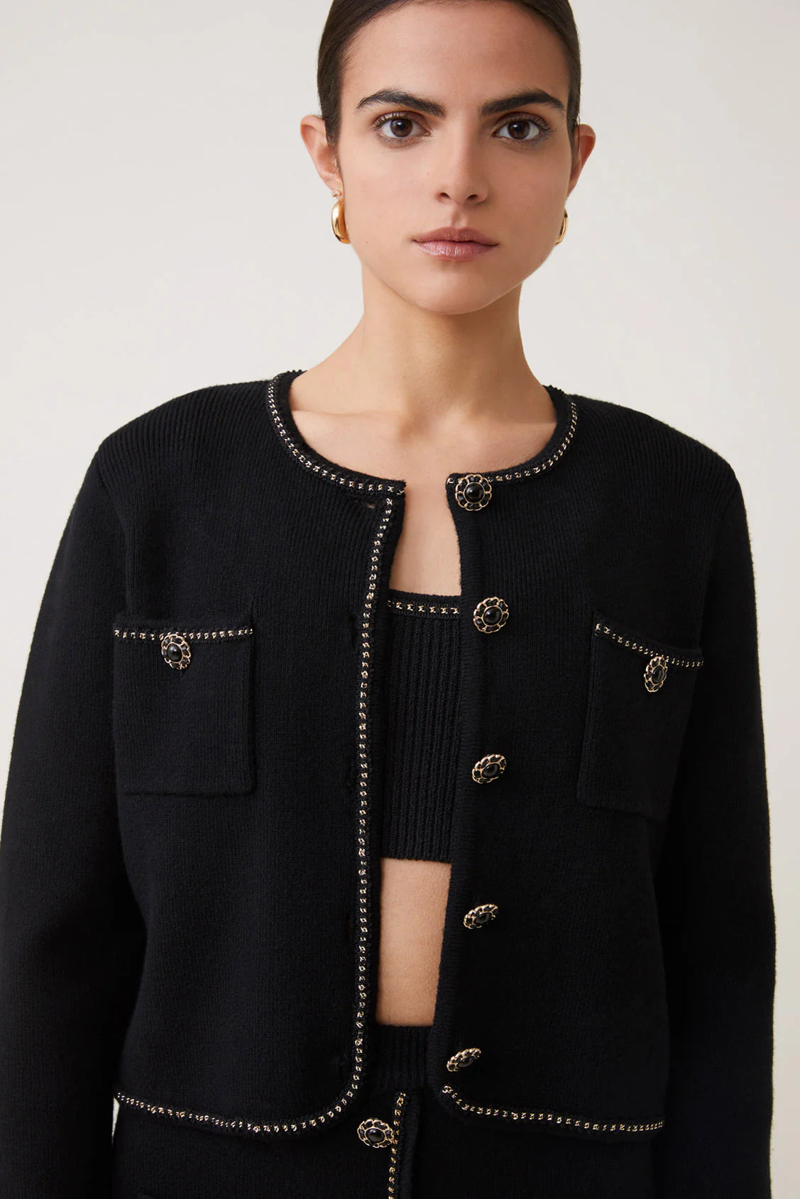 Suncoo - Garvi Cardigan in Noir