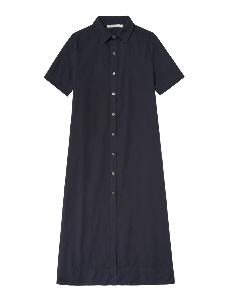 Wyeth - Marion - Crispy Poplin Dress in Navy