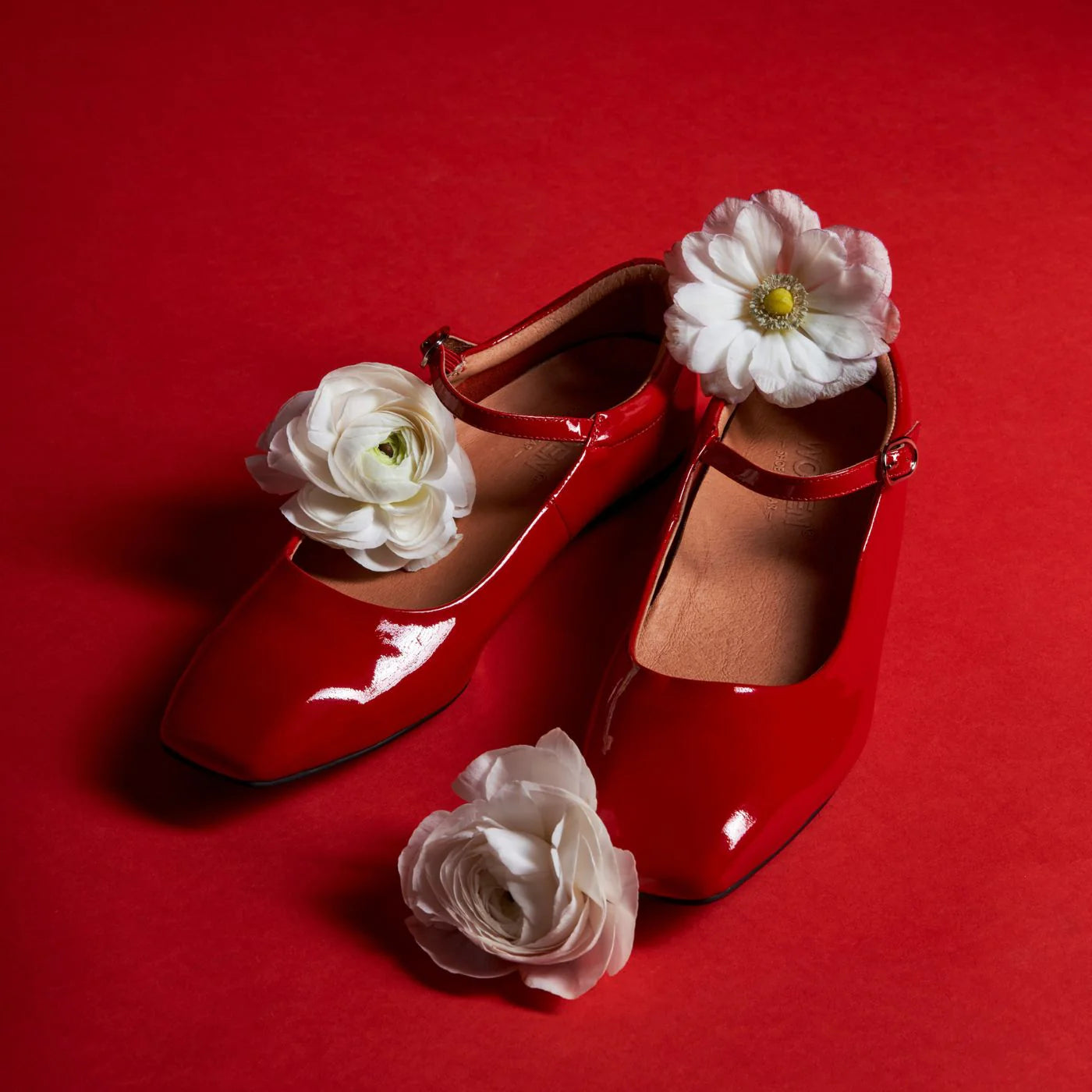 Woden/Shoe The Bear - Maya Patent in Fire Red
