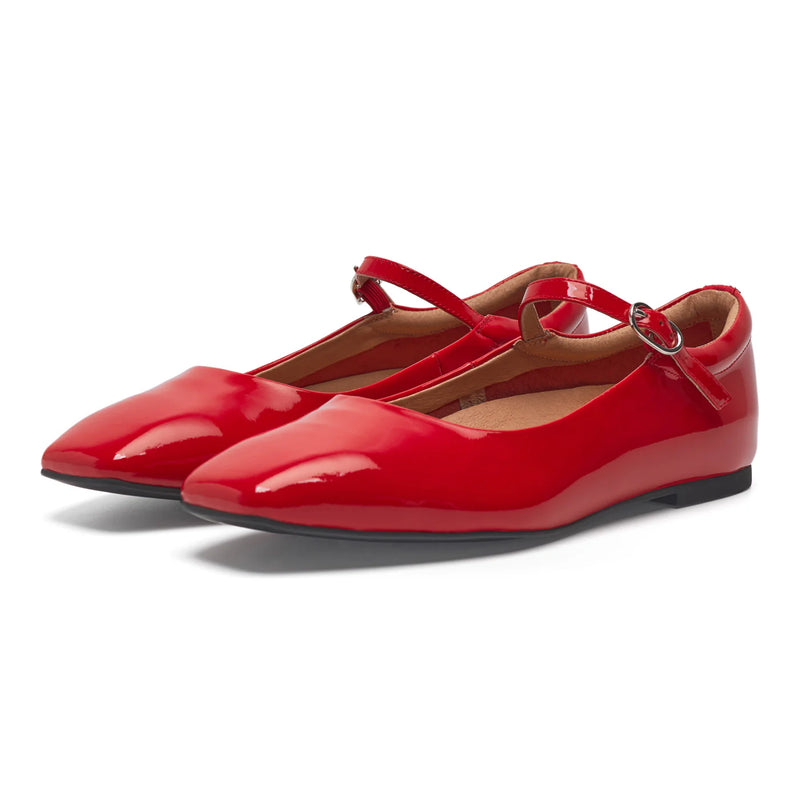 Woden/Shoe The Bear - Maya Patent in Fire Red