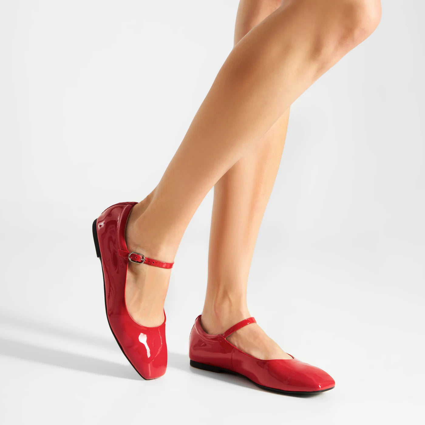 Woden/Shoe The Bear - Maya Patent in Fire Red