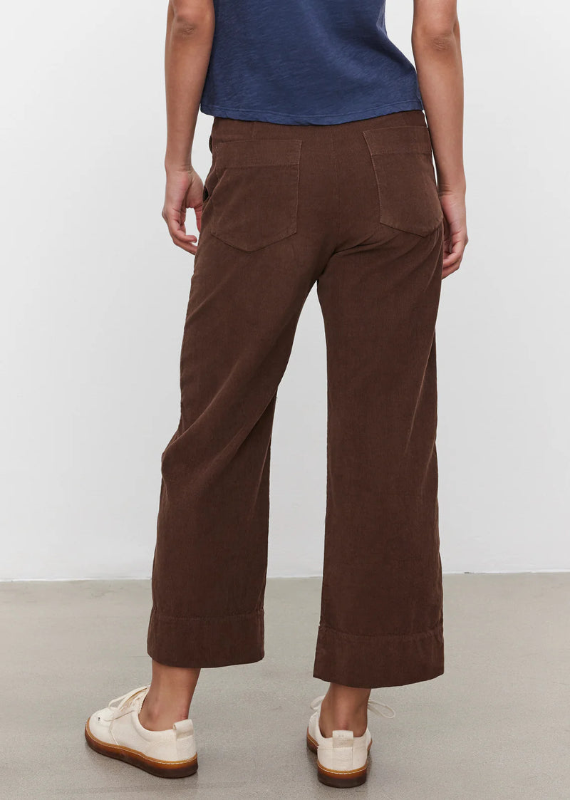 Velvet - Vera - Cotton Corduroy Cropped Pants