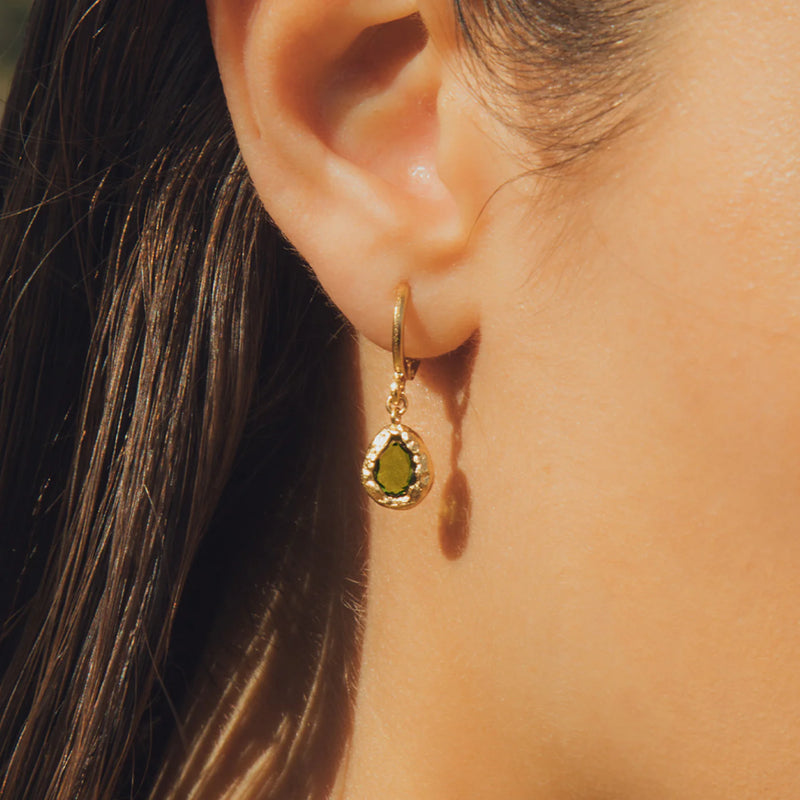 Agapée - Lysia Dark Green Earrings