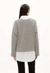 ArmedAngels - Frankaa Maarlen Stripe Sweat in Undyed-black