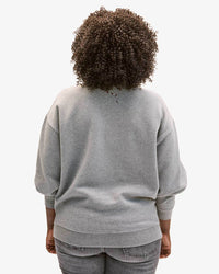 Clare V. - Oui Oversized Sweatshirt in Grey Melange