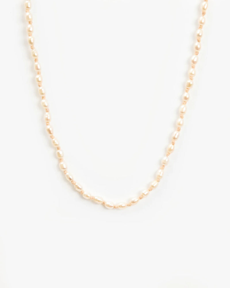 Clare V. - Freshwater Rice Pearl Necklace