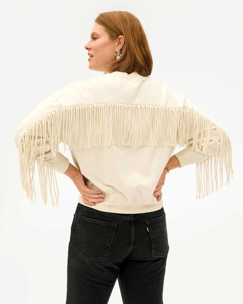 Clare V. - Le Drop Fringe Sweatshirt